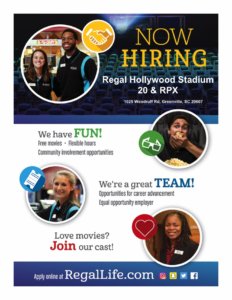 Regal Cinemas Now Hiring